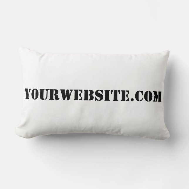 YourWebSite.com Lumbar Pillow (Front)