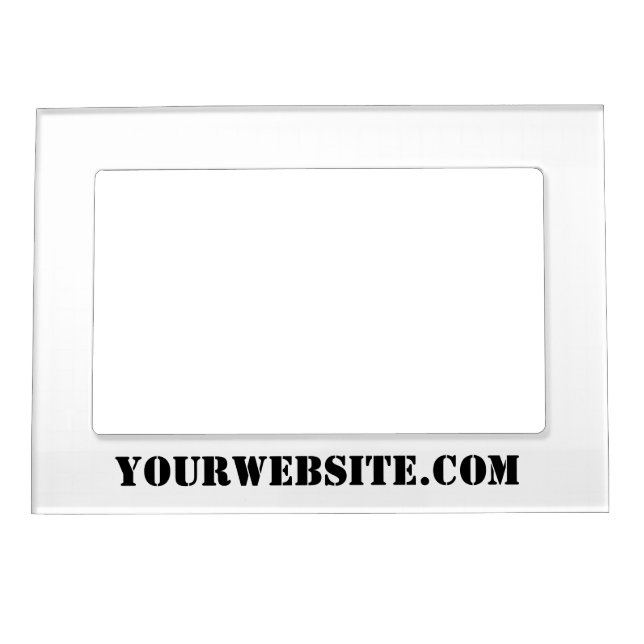 YourWebSite.com Magnetic Picture Frame (Front)