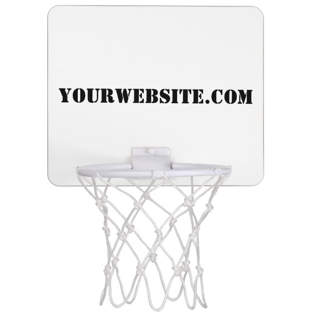 YourWebSite.com Mini Basketball Hoop (Front)