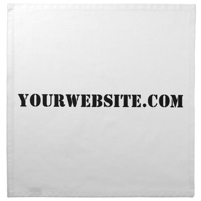 YourWebSite.com Napkin (Front)
