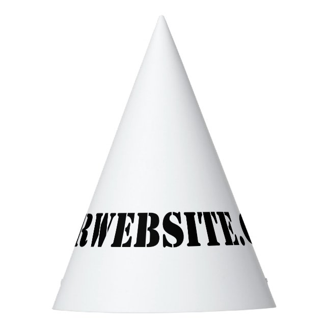 YourWebSite.com Party Hat (Front)