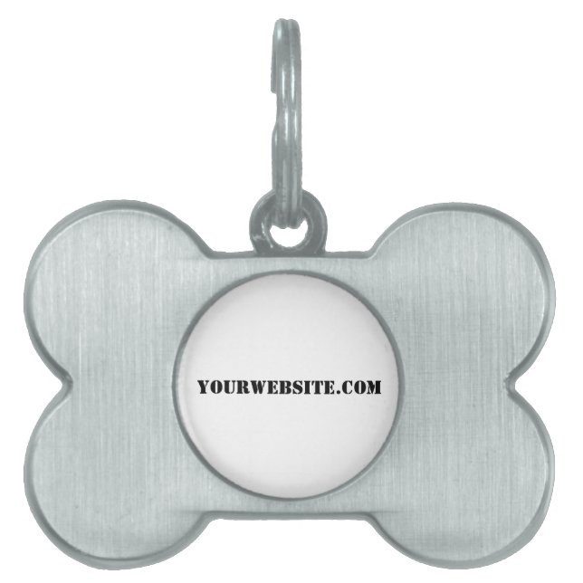 YourWebSite.com Pet Name Tag (Front)