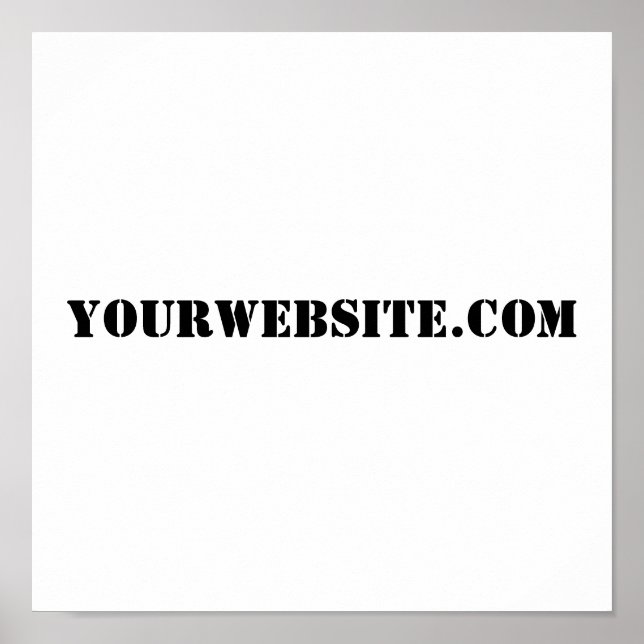 YourWebSite.com Poster (Front)