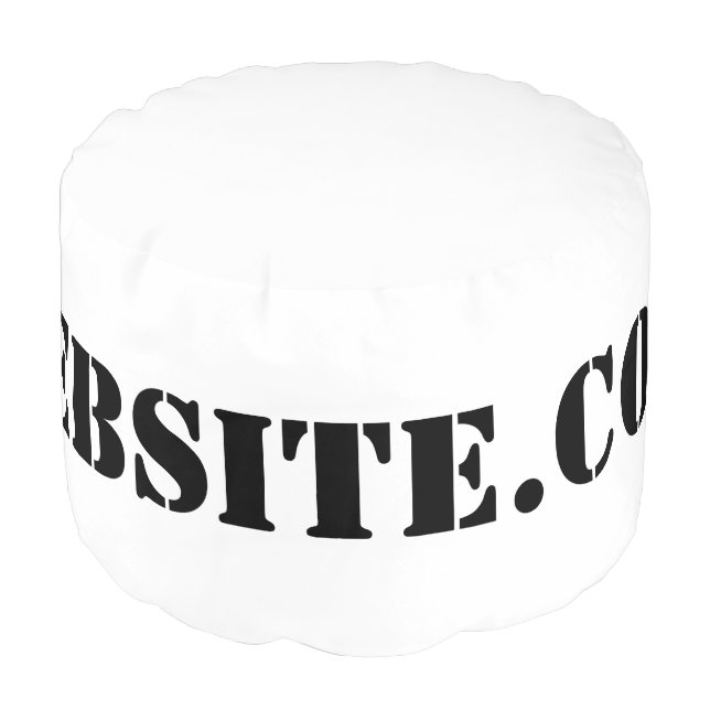 YourWebSite.com Pouf (Angled Front)