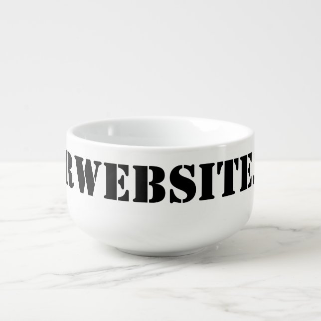 YourWebSite.com Soup Mug (Front)
