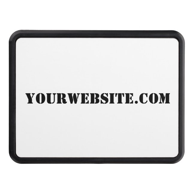YourWebSite.com Tow Hitch Cover (Front)
