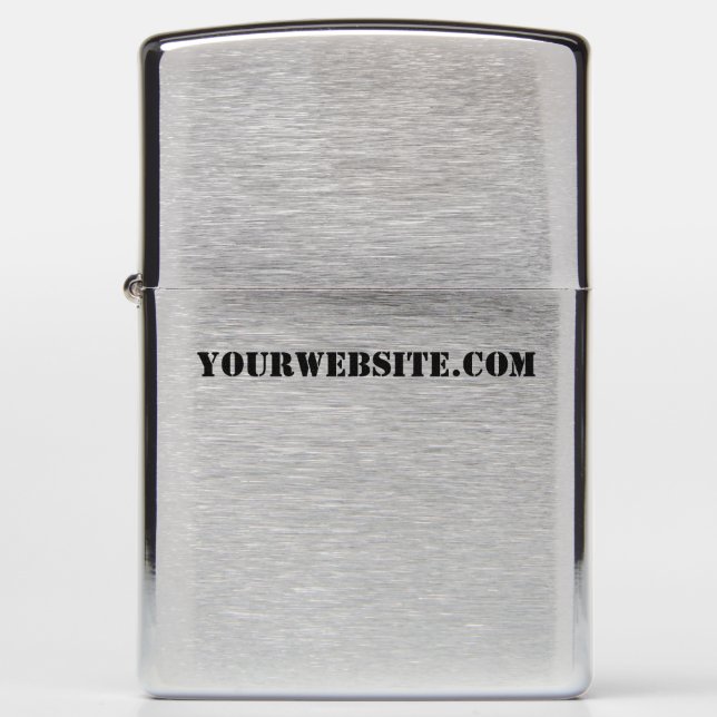 YourWebSite.com Zippo Lighter (Front)