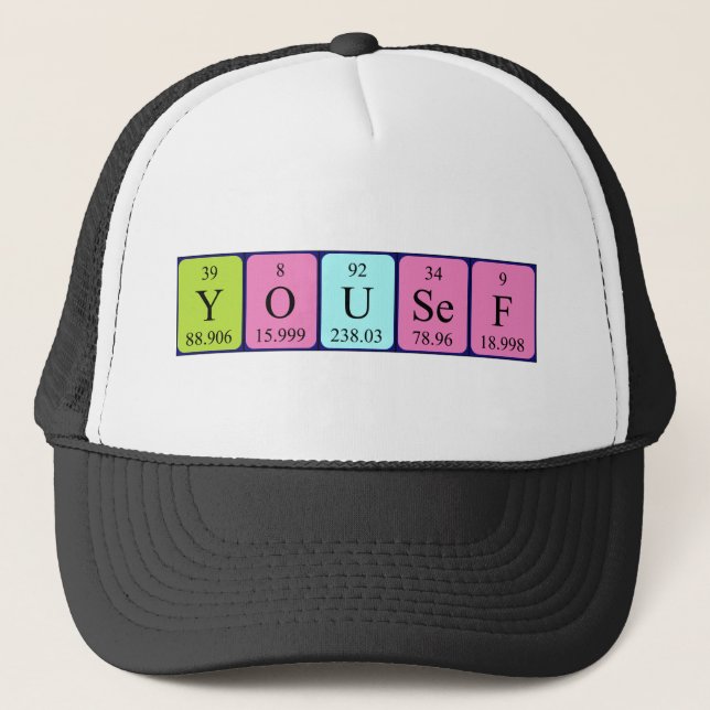 Yousef periodic table name hat (Front)