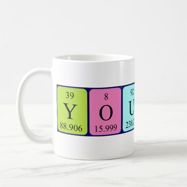 Youssef periodic table name mug (Left)