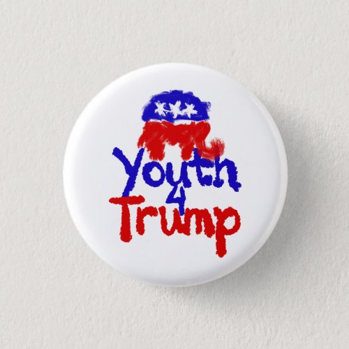 Youth 4 Trump  Button