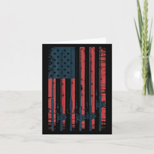 Youth American Flag Fishing Le Men Boys Patriotic Card