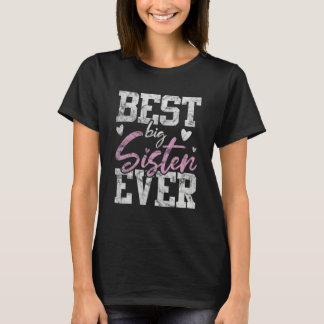 Youth Best Big Sister Ever Girl's Baby Announcemen T-Shirt