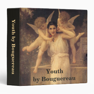 Youth by Bouguereau, Victorian Angels Portrait 3 Ring Binder