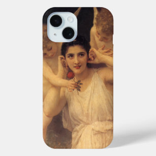 Youth by Bouguereau, Victorian Angels Portrait iPhone 15 Case
