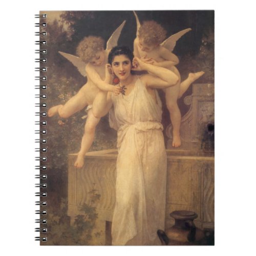 Youth by Bouguereau Victorian Angels Portrait Notebook