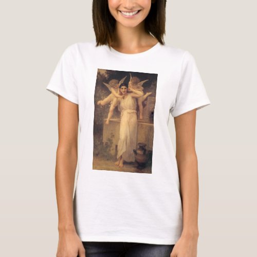 Youth by Bouguereau Victorian Angels Portrait T_Shirt