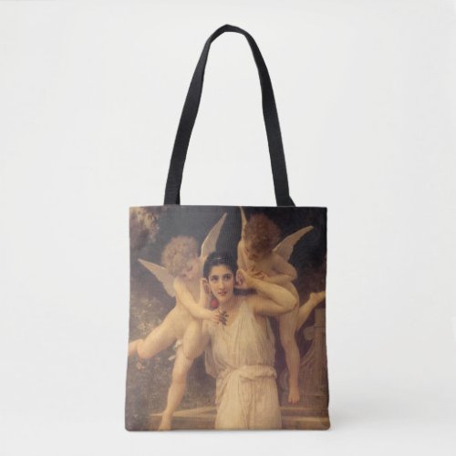 Youth by Bouguereau Victorian Angels Portrait Tote Bag