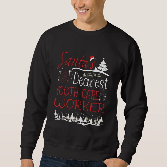 Youth Care Worker Job Thanksgiving Sweatshirt (Front)