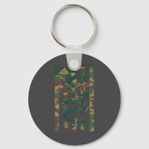 Youth Cross Camo Hunting Fishing B Deer Duck Camou Keychain