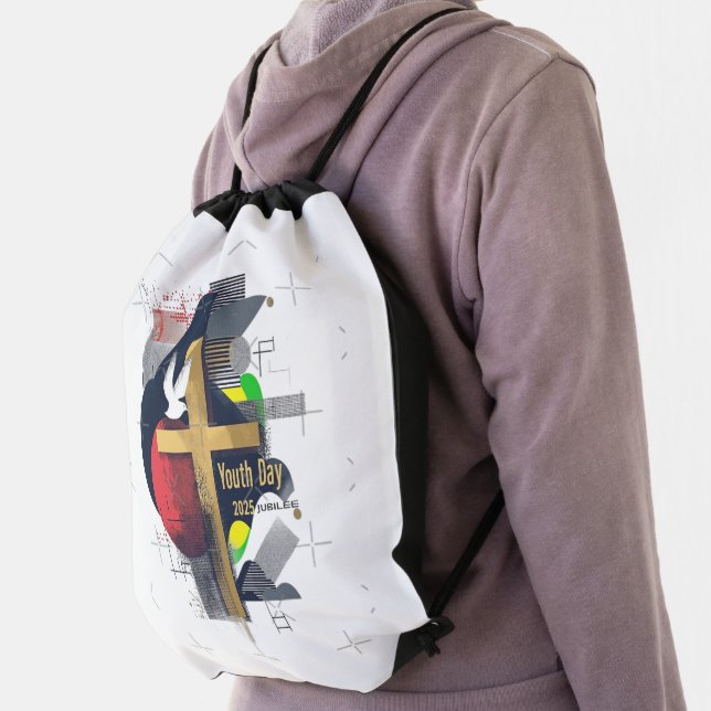 Youth Day Jubilee 2025 Drawstring Backpack (Insitu)