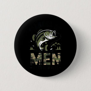 Youth Fisher of Men Christian Fishing Bible Camo B Button