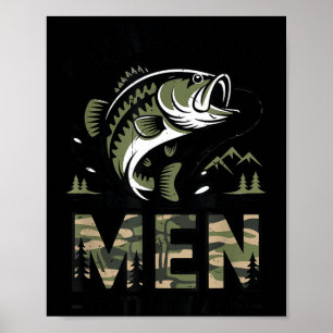 Youth Fisher of Men Christian Fishing Bible Camo B Poster