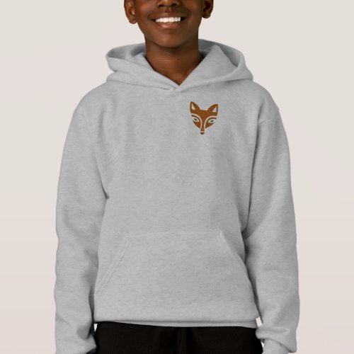 Youth Fox Logo Zip Front Hoodie