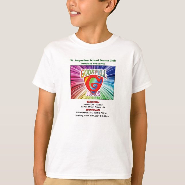 Youth "Godspell Jr." Souvenir T-Shirt (Front)