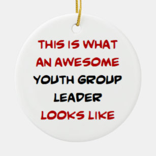 youth group leader, awesome ceramic ornament