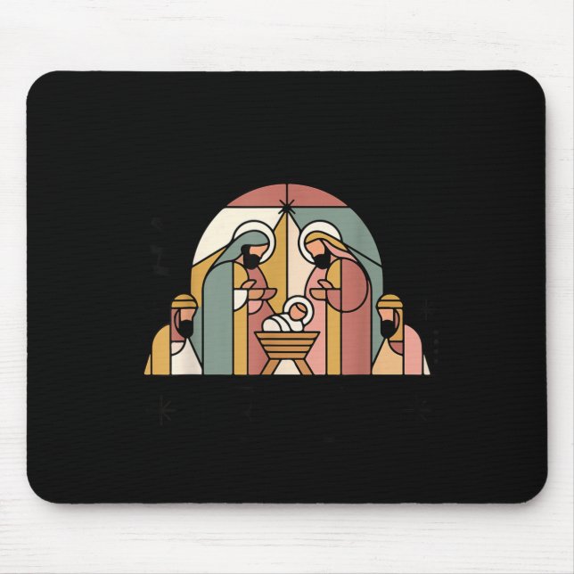 Youth Happy Birthday Jesus Christmas Christian Tod Mouse Pad (Front)