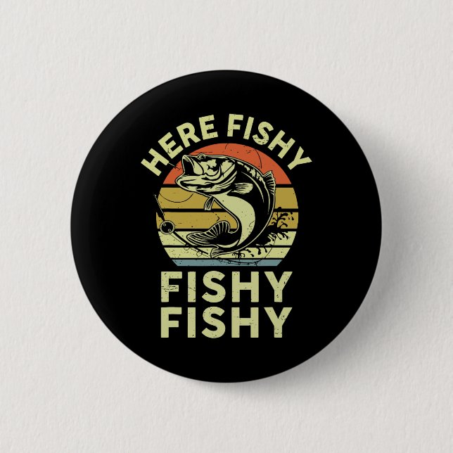 Youth Here-fishy Shirt Kids Toddler Men Funny B Fi Button (Front)