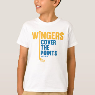 Youth Hockey Wingers Cover The Points T-Shirt