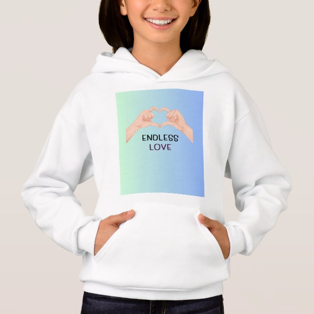 Youth Hoodie Trendy Pullover – Comfortable Casual  (Front)