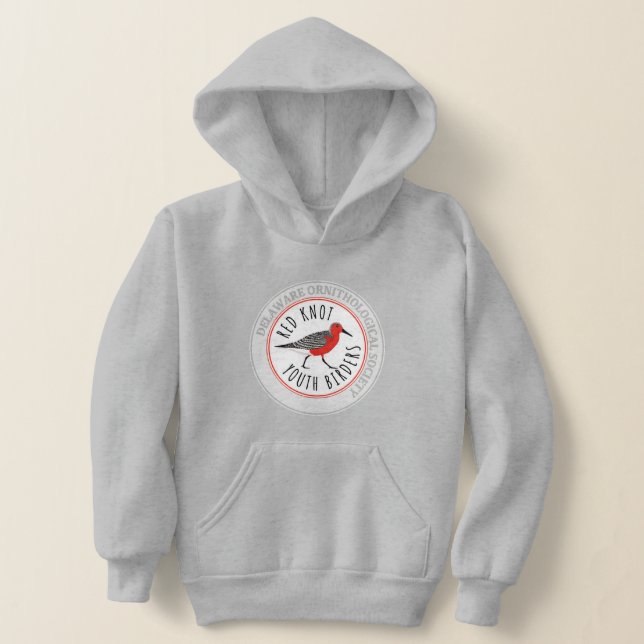 Youth Hoodie with Red Knot Logo (Laydown)