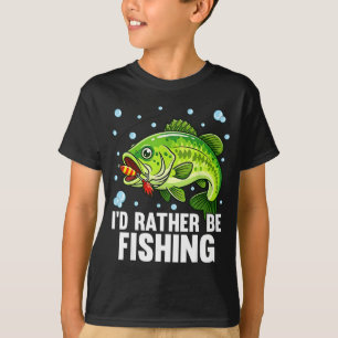 Youth id be fishing-boy bass fish funny fishing T-Shirt