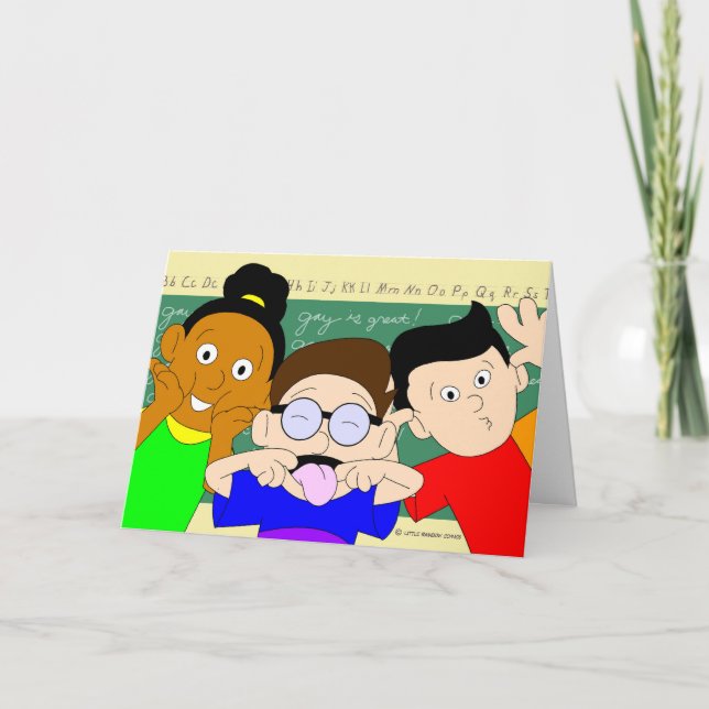 Youth is Fleeting: Gay Birthday Card (Front)