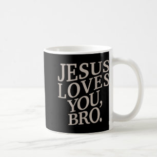 Youth Jesus Loves You Bro Funny Christian Boy Kids Coffee Mug