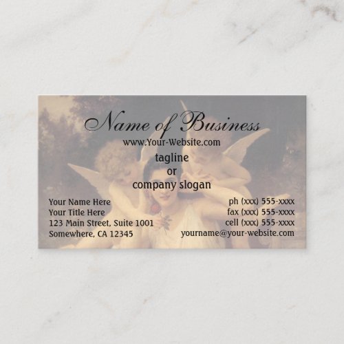 Youth (Jeunesse) by William Adolphe Bouguereau Business Cards