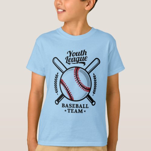 Youth League Baseball Team T_Shirt