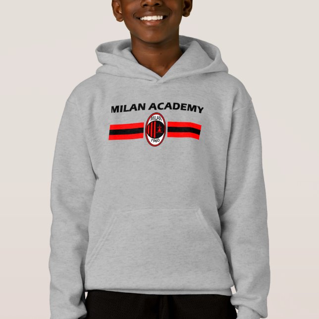 youth milan academy college vivid printing design hoodie (Front)