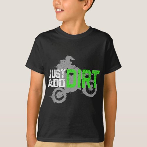 Youth Motocross Boys Dirt Bike Dirtbike  Dirt B T_Shirt