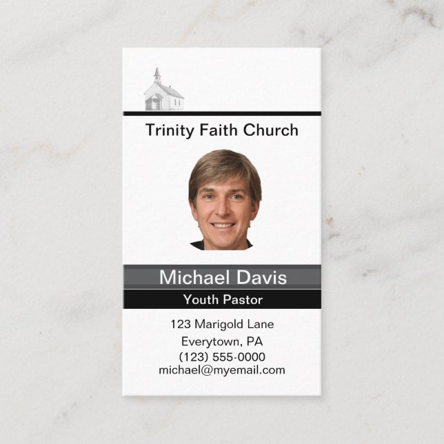 Youth Pastor Business Card (Front)