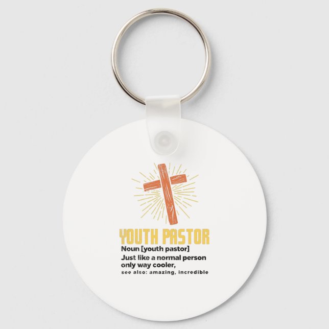 Youth Pastor, Funny Pastor Keychain (Front)