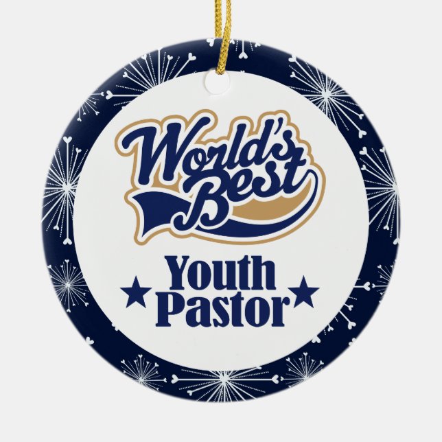 Youth Pastor Gift Ornament (Front)
