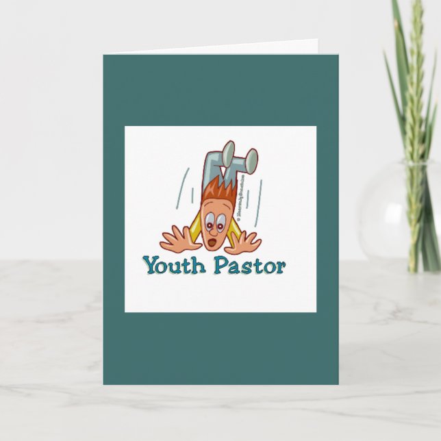 Youth Pastor Humorous Thank You Card (Front)