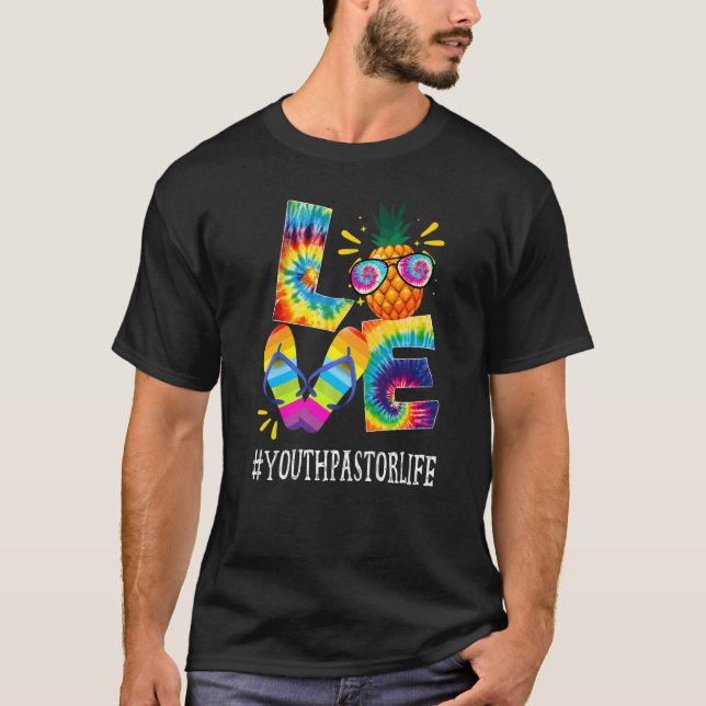 Youth Pastor Love Pineapple Summer  Off Duty Tie D T-Shirt (Front)