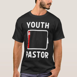 Youth Pastor Low Battery Energy Church Camp Minis T-Shirt