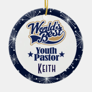 Youth Pastor Personalized Gift Ornament