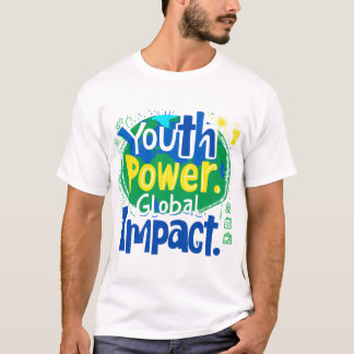 Youth Power Global Impact Earth Art T-Shirt
