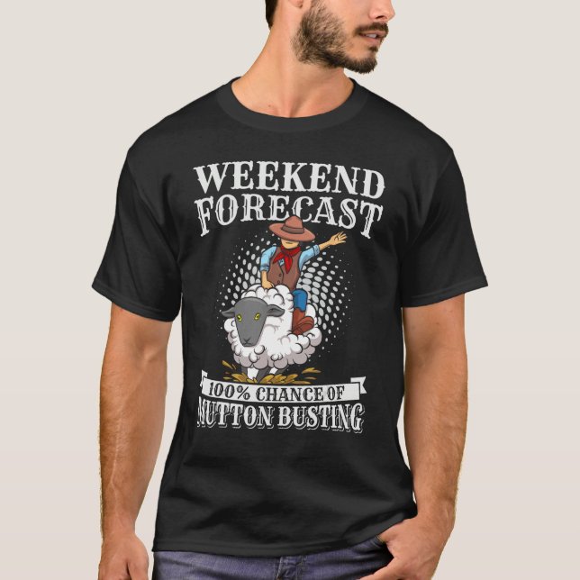 Youth Rodeo Mutton Busting Quote for a Mutton Bust T-Shirt (Front)